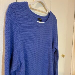 Talbots BasketWeave Periwinkle Tunic Sweater